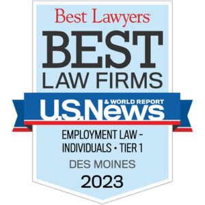 Tier 1 Employment Law Individuals as awarded by Best Lawyers Best Law Firms Of U.S. News & World Report
